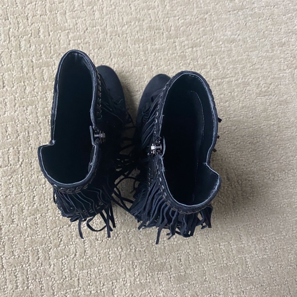 Sam Edelman Kaleb Fringe Suede Boots. Size 5. - Picture 7 of 15